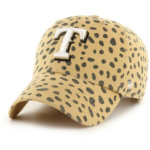 ’47 Texas Rangers Women’s Tan Cheetah Clean Up Adjustable Hat