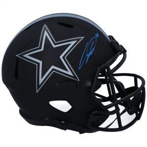 CeeDee Lamb Dallas Cowboys Autographed Riddell Eclipse Alternate Speed Replica Helmet