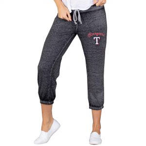 Concepts Sport Texas Rangers Women’s Charcoal NBO Knit Capri Pants