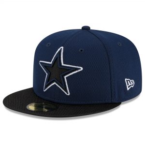 Dallas Cowboys New Era 2021 NFL Sideline Road 59FIFTY Fitted Hat