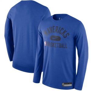 Dallas Mavericks Nike 2021/22 On-Court Practice Legend Long Sleeve T-Shirt