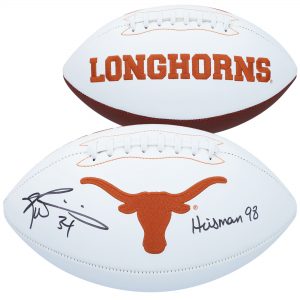 Ricky Williams Texas Longhorns Autographed White Panel Football