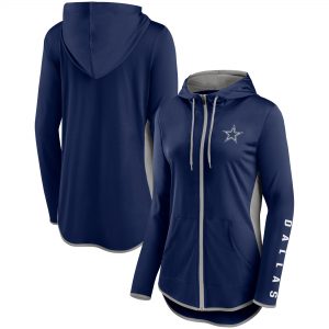 Dallas Cowboys Women’s Top Replay Colorblock Full-Zip Hoodie