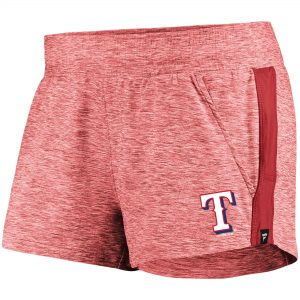 Texas Rangers Women’s Heathered Red/Red Made To Move Running Shorts