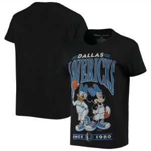 Junk Food Dallas Mavericks Women’s Black Minnie & Daisy T-Shirt