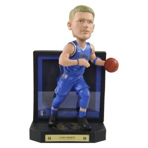 Luka Doncic Dallas Mavericks FOCO Framed Showcase Bobblehead