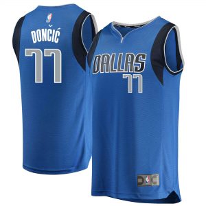 Luka Doncic Dallas Mavericks Youth Replica Fast Break Jersey Blue