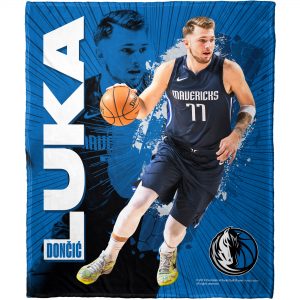 Luka Doncic Dallas Mavericks The Northwest Group Photo Player Silk Touch Plush Throw Blanket