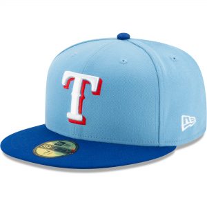 New Era Texas Rangers Light On-Field Authentic Collection 59FIFTY Fitted Hat