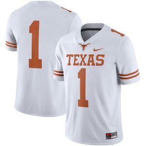 Nike #1 Texas Longhorns White Game Jersey