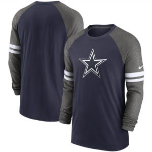 Nike Dallas Cowboys Performance Raglan Long Sleeve T-Shirt