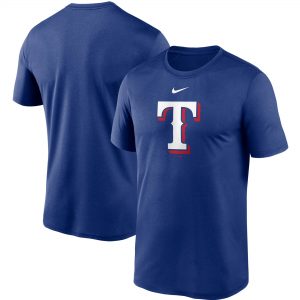 Nike Texas Rangers Royal Large Logo Legend Performance T-Shirt