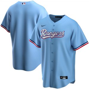 Nike Texas Rangers Youth Light Blue Alternate Replica Team Jersey