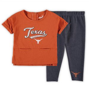 Texas Longhorns Girls Toddler Texas Orange T-Shirt and Leggings