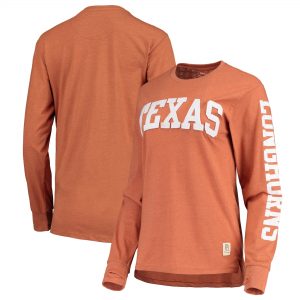 Texas Longhorns Pressbox Women’s Two-Hit Canyon Long Sleeve T-Shirt