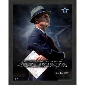 Tom Landry Dallas Cowboys Highland Mint 12” x 15” Inspiration Framed Photo