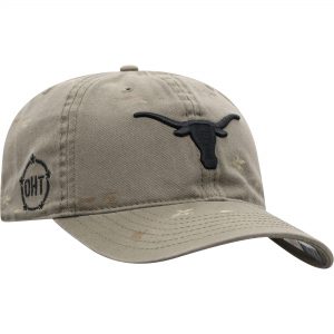 Top of the World Texas Longhorns Olive OHT Military Appreciation Ghost Adjustable Hat